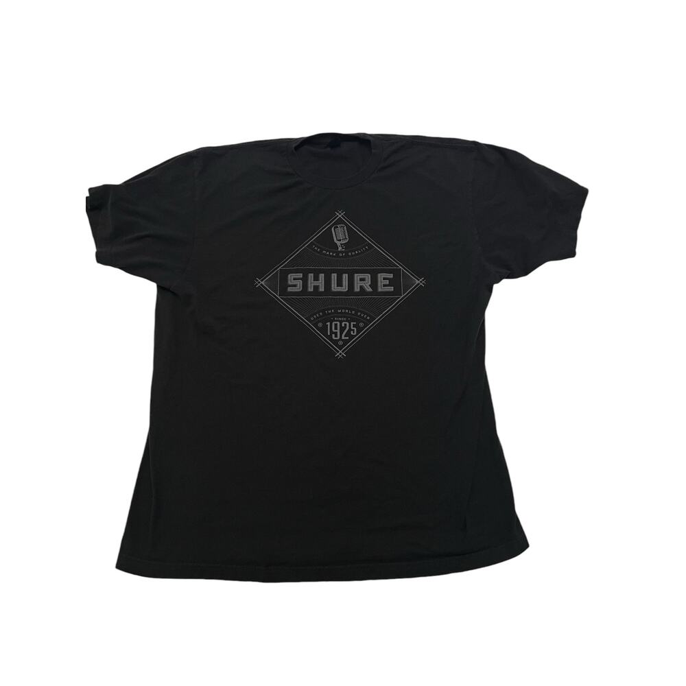 Shure Microphone T-Shirt Size XL Since 1925 - Rare Vintage - Musician ,Recording